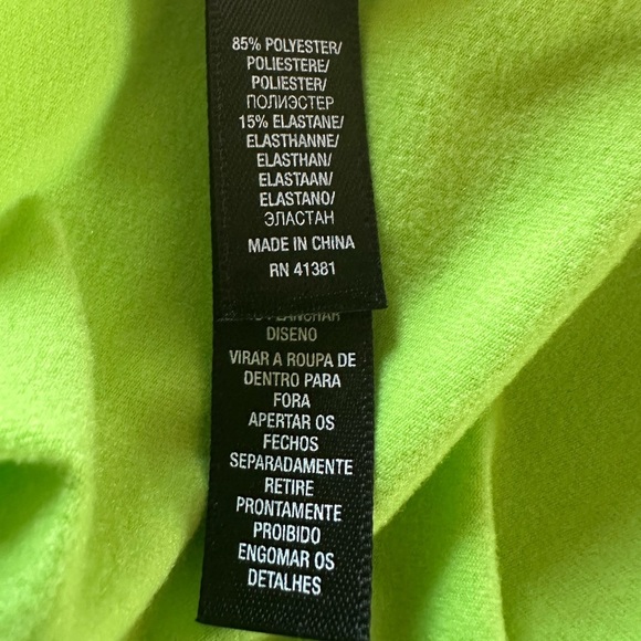 Ralph Lauren RLX Womens Golf 1/4 Zip Long Sleeve Neon Green UPF Shirt Size Small - Picture 6 of 6